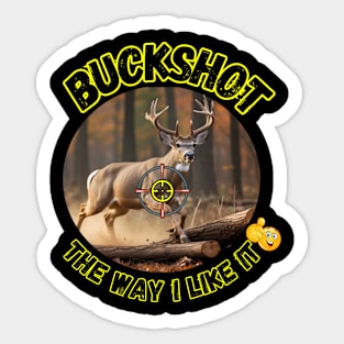 Buck Shot Deer Hunter Sights Prize Trophy Sticker